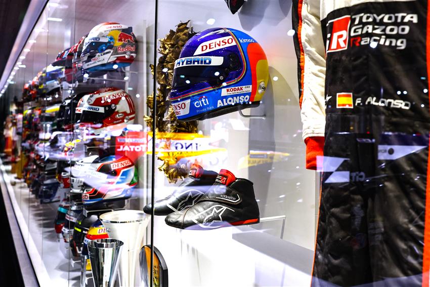 F1 race helmets
